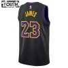 Dječji NBA Dres Los Angeles Lakers Lebron James Nike 2023-24 City Edition Crno Swingman